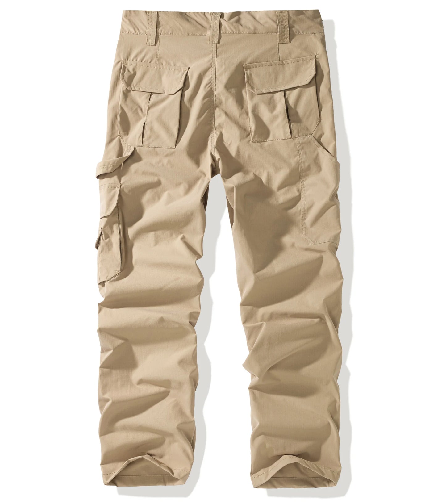 Men's Multi-Pocket Cargo Pants - Loose Straight Fit Casual Trousers