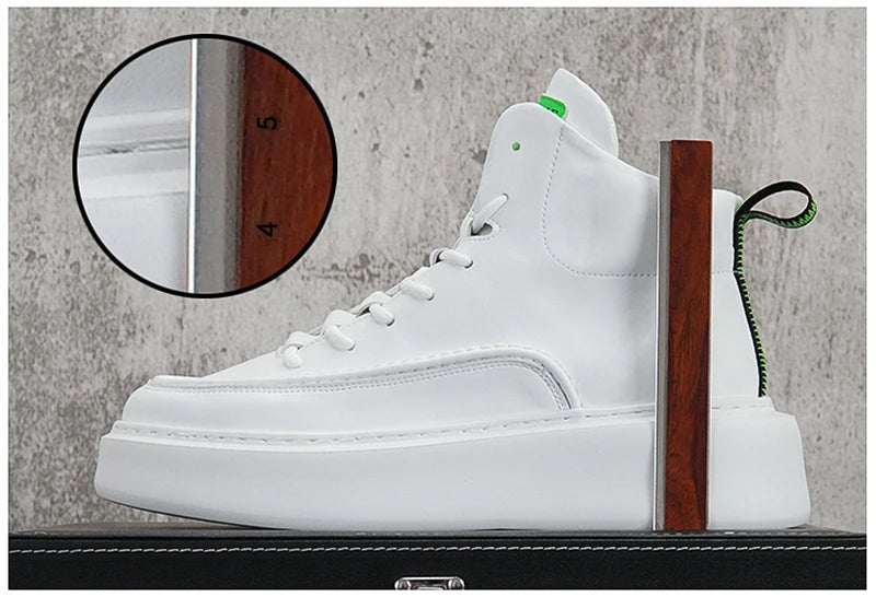 Men's Platform Ankle Boots High-top Thick Bottom Sneakers