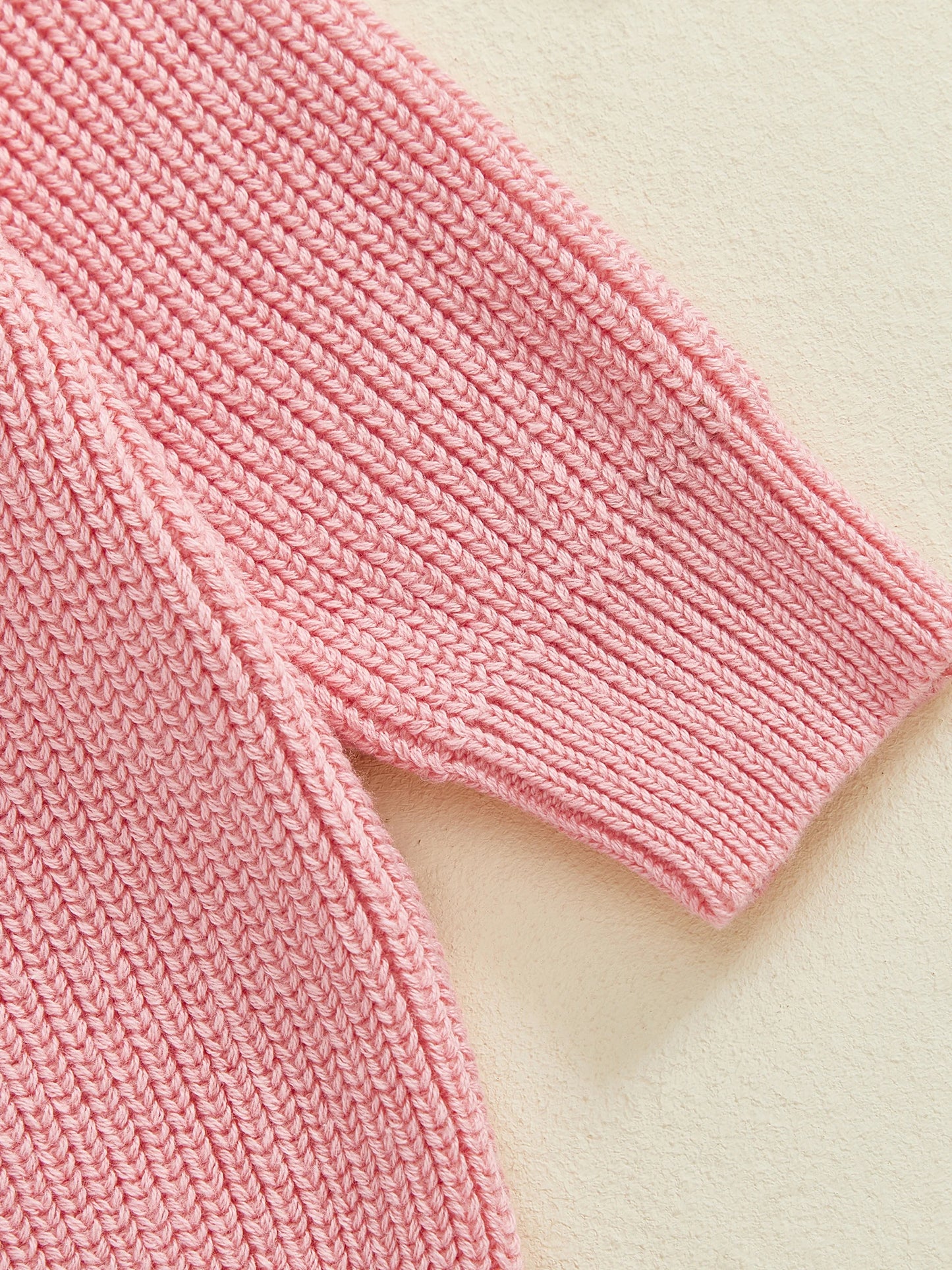 Baby & Toddler Knit Sweater - Ladybug Embroidery Pullover