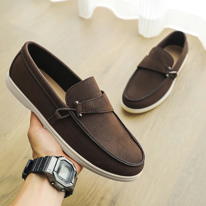 Men's Autumn Slip-On Loafers - Comfortable Soft Tennis & Driving Shoes