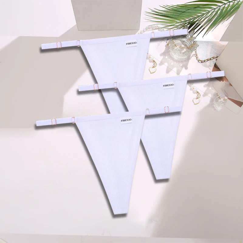 Women's Cotton Thong Underwear 3-Pack