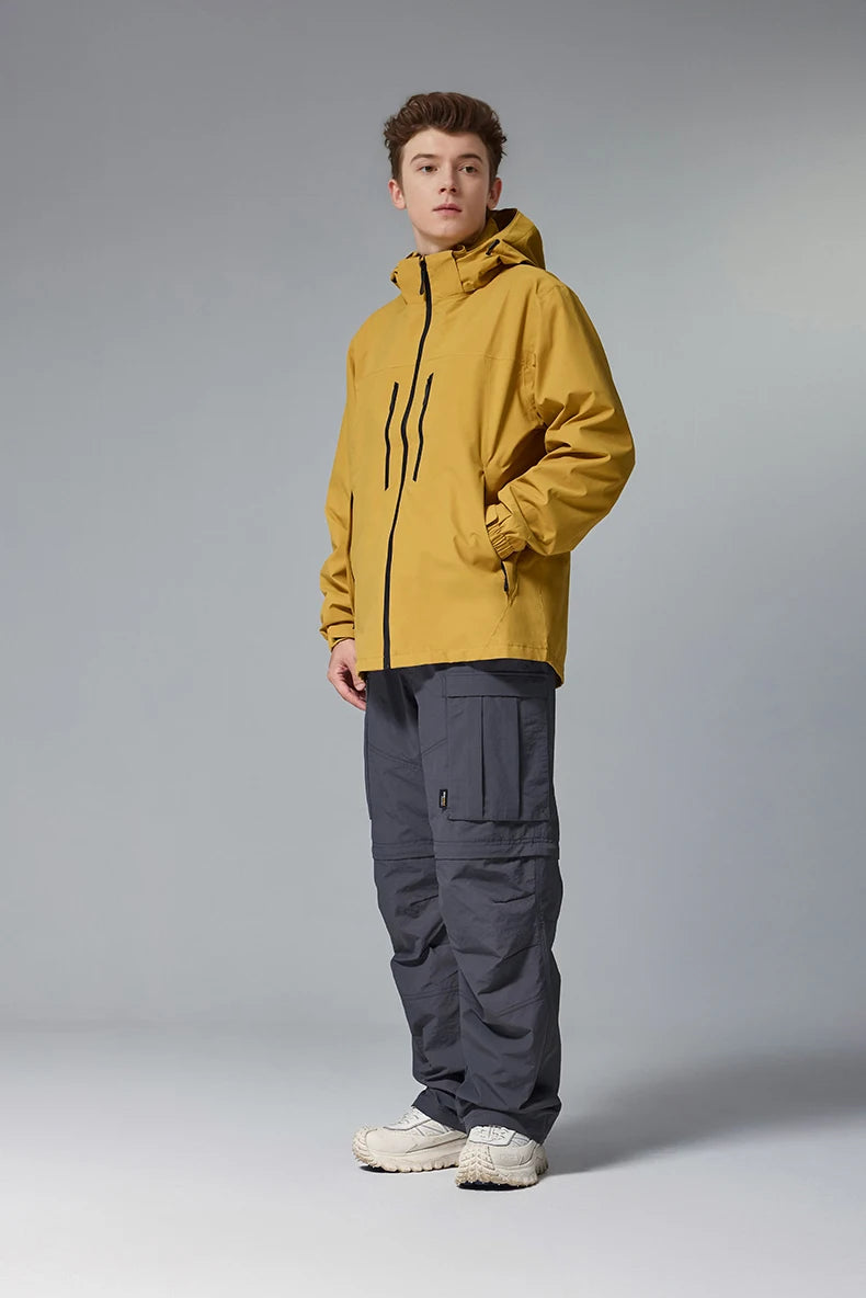 Men's Teflon Waterproof Outdoor Jacket - Breathable Sports Jacket Unisex