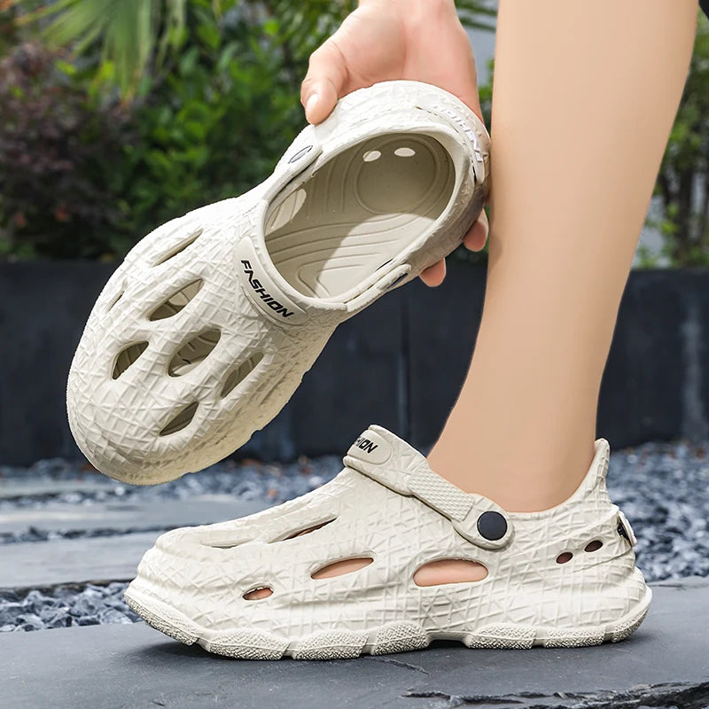 Men's Summer Slippers Platform Sandals Clogs Waterproof Beach Slippers Flip Flops Slides