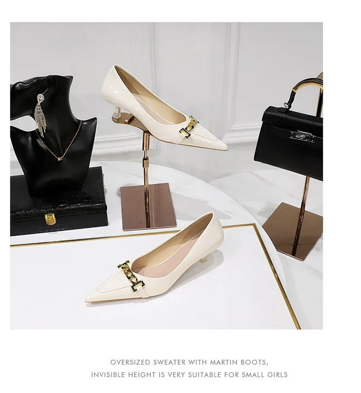 Patent Leather Stiletto Pumps - Professional Office Heels Available in 12 Colors