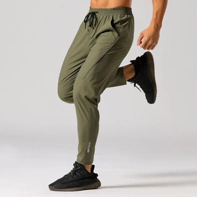 Men's Gym Casual Sweatpants Breathable Quick-Drying Ice Silk  Sports Jogging Training Trousers