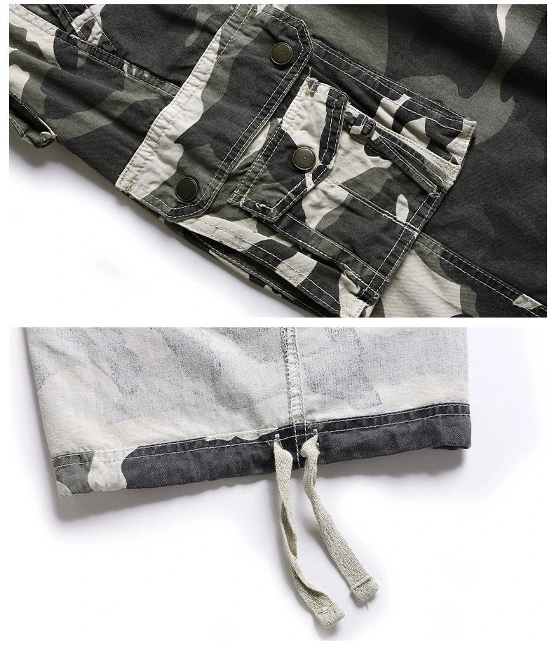 Men's Summer Camouflage Cargo Cotton Military  Casual Shorts