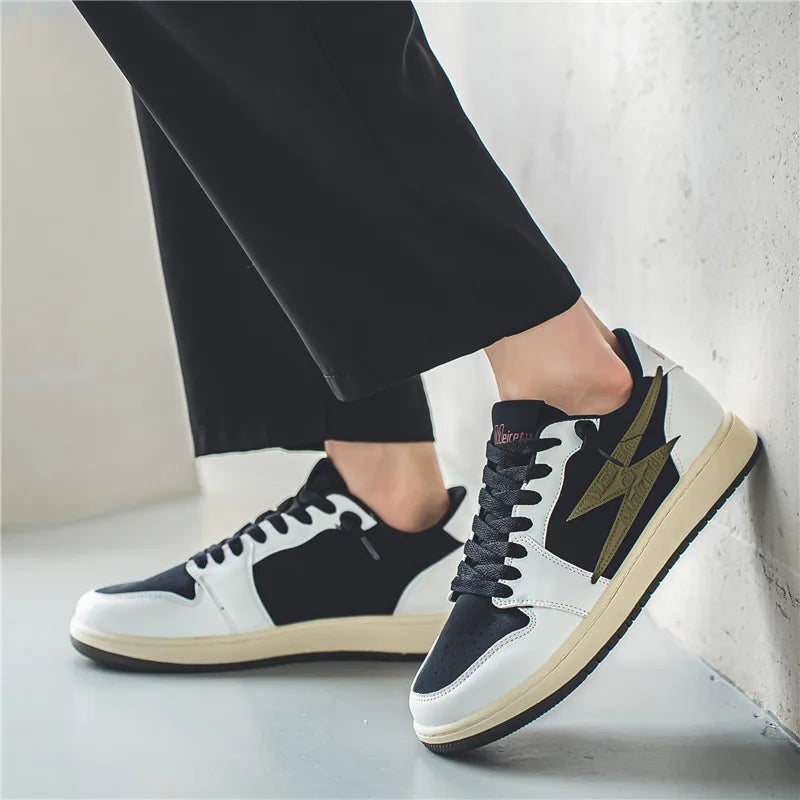 Men's Casual Outdoor Lightning Design Running Walking Sports Shoes Basketball Trainers Sneakers