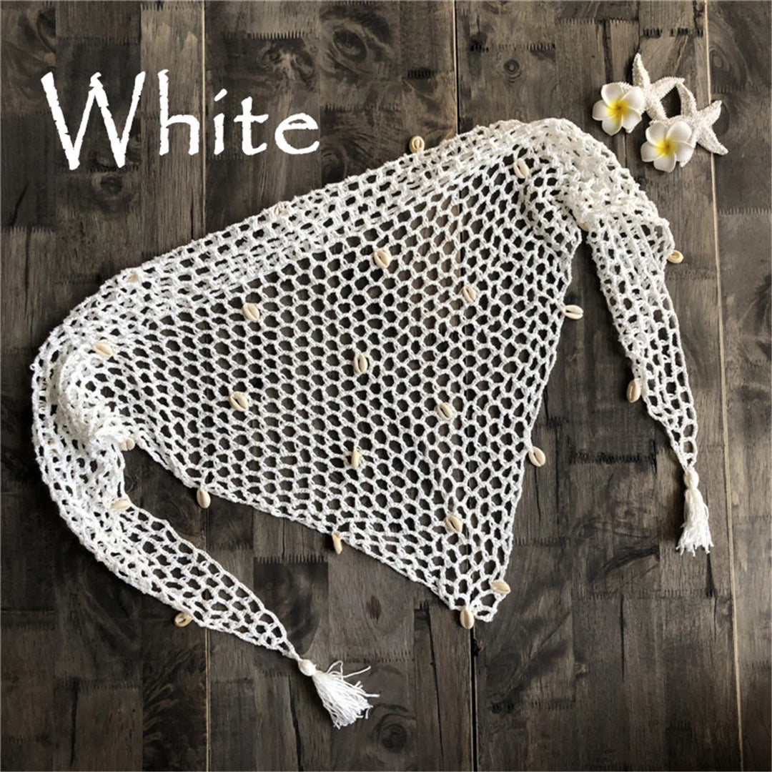 Crochet Knitted Beach Cover-Up Sarong