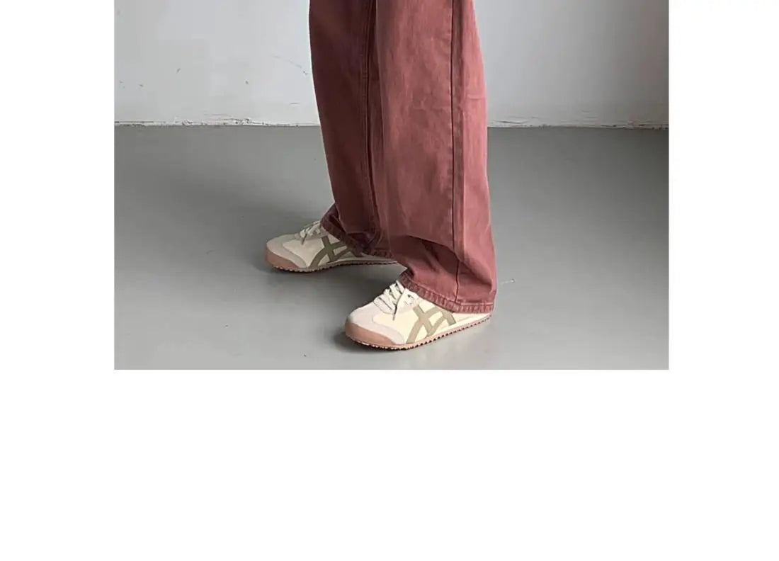 Men's High-Waisted Straight Jeans - Loose Wide Leg