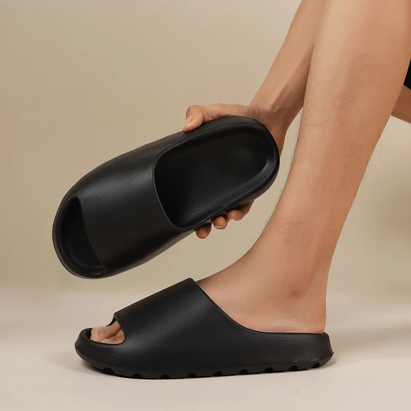 Men's Summer Slippers Beach Sandals  Light Soft Comfortable Non-slip Casual Slides