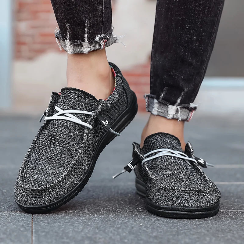 Men's Slip-On Casual Sneakers - Breathable Skateboard Loafers