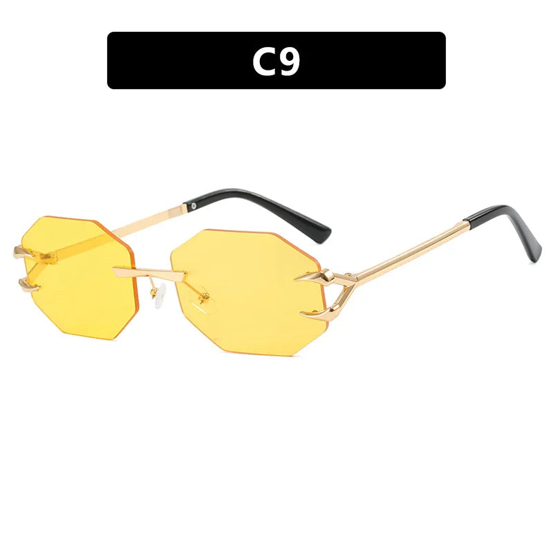Women's Fashion Sunglasses - Frameless UV400 Sports Eyewear