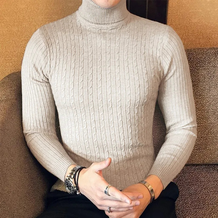 Men's Turtleneck Pullovers Sweater