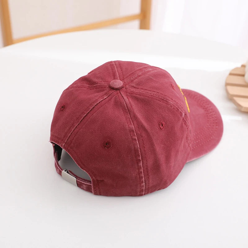 Children's Toddler Excavator Embroidery Adjustable Kids Baseball Hat