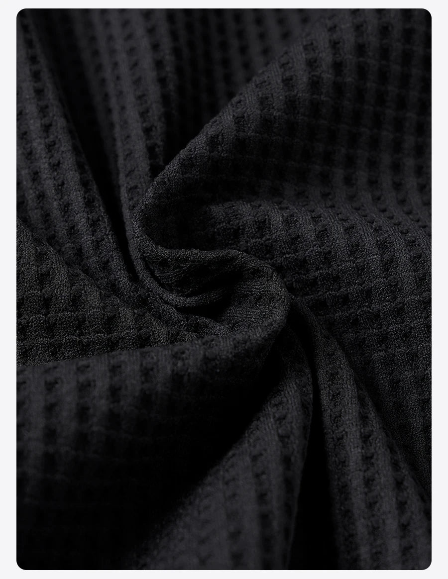 Men's Quick-Dry Sports T-Shirt - 200gsm Waffle Texture Athletic Top