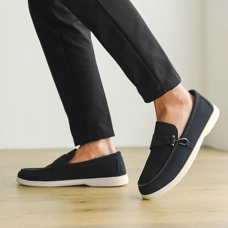 Men's Autumn Slip-On Loafers - Comfortable Soft Tennis & Driving Shoes