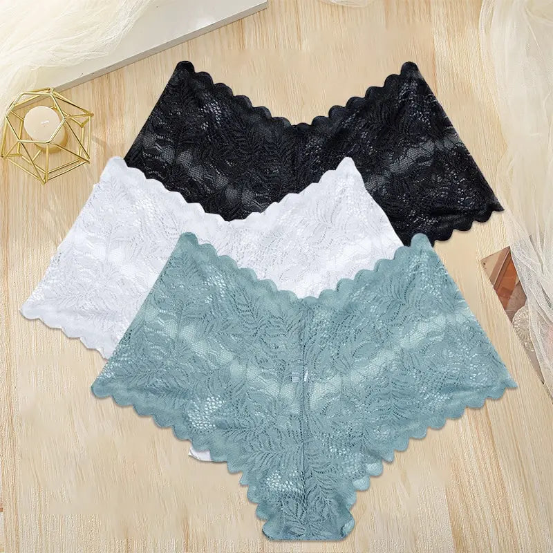 Women's Floral Lace Briefs 3-Pack
