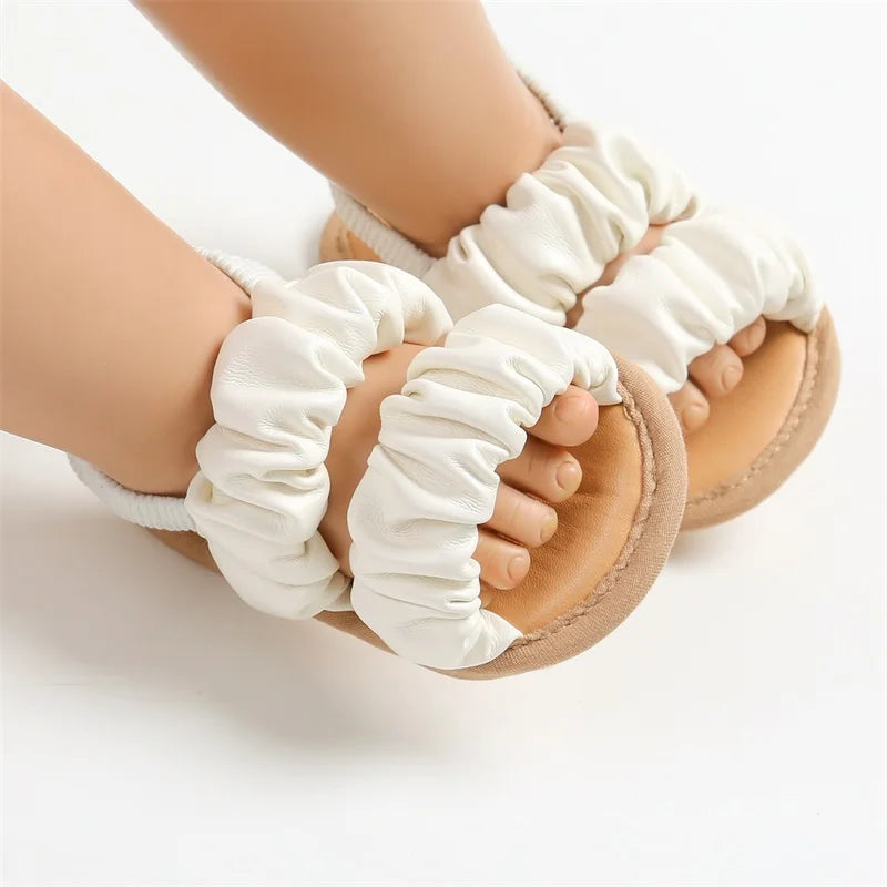 Baby Girls Soft Sole Sandals - Anti-Slip Princess Shoes