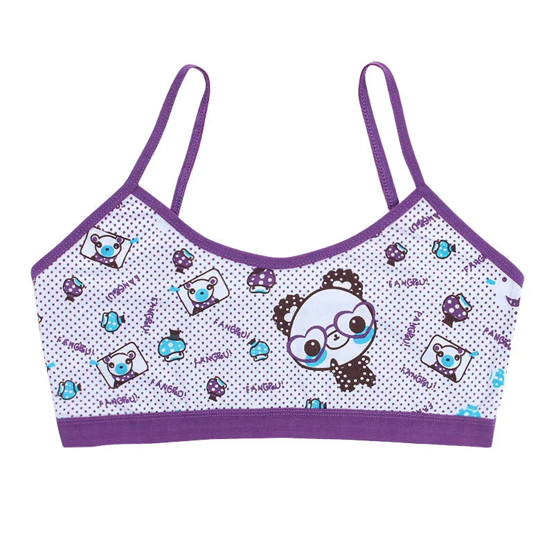 3pcs Girls Vest Bras One Size(7-14Y)