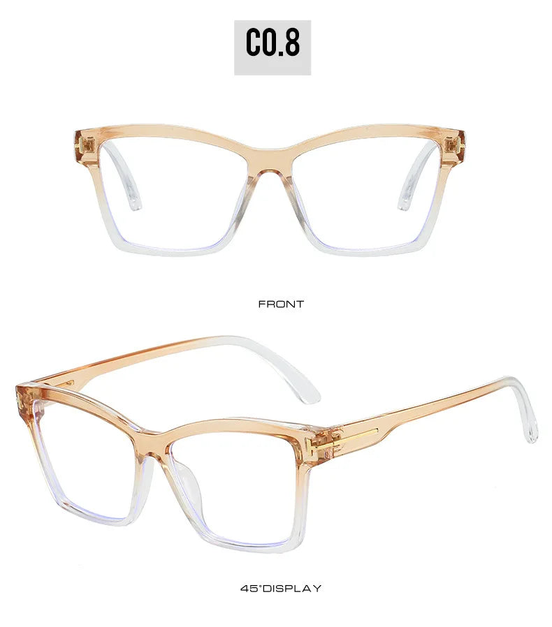 Anti Blue Light Cat Eye Glasses - Fashionable Retro Eyeglass Frame