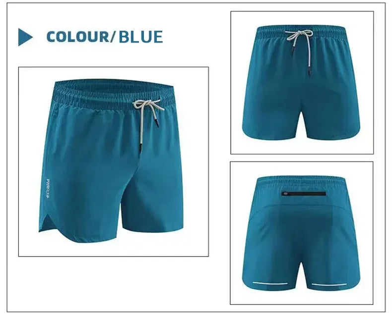 Men's Single Deck Beach Sweat Shorts with Zipped Back Pocket Running Training  Marathon Athletic Breathable Shorts