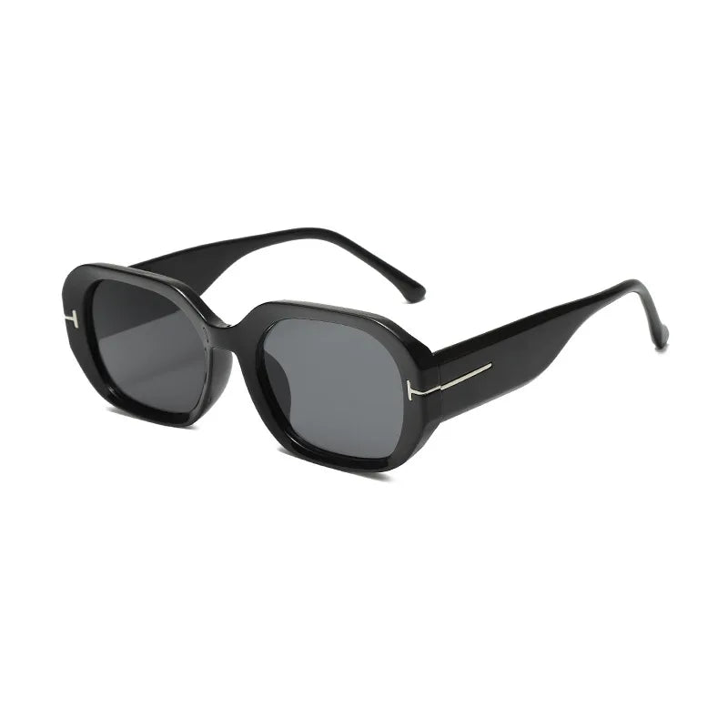 Women's Retro Rectangle Sunglasses - Vintage Small Frame Classic Eyewear