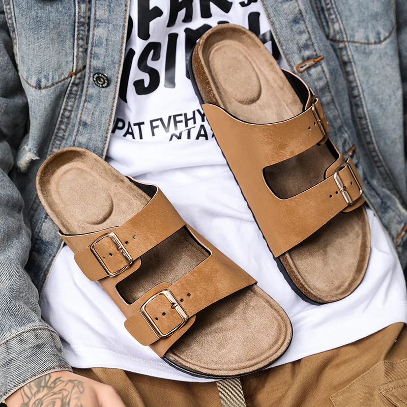 Buckle Design Slippers - Men's Indoor & Outdoor Garden Clogs