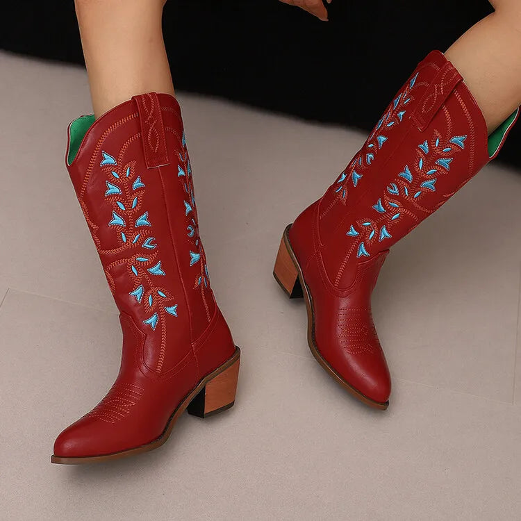 Colour Block Totem Print Chelsea Boots