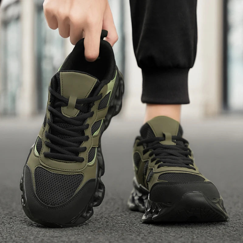 Men's Casual Breathable Sports Shoes Lace Up Comfortable Sneakers