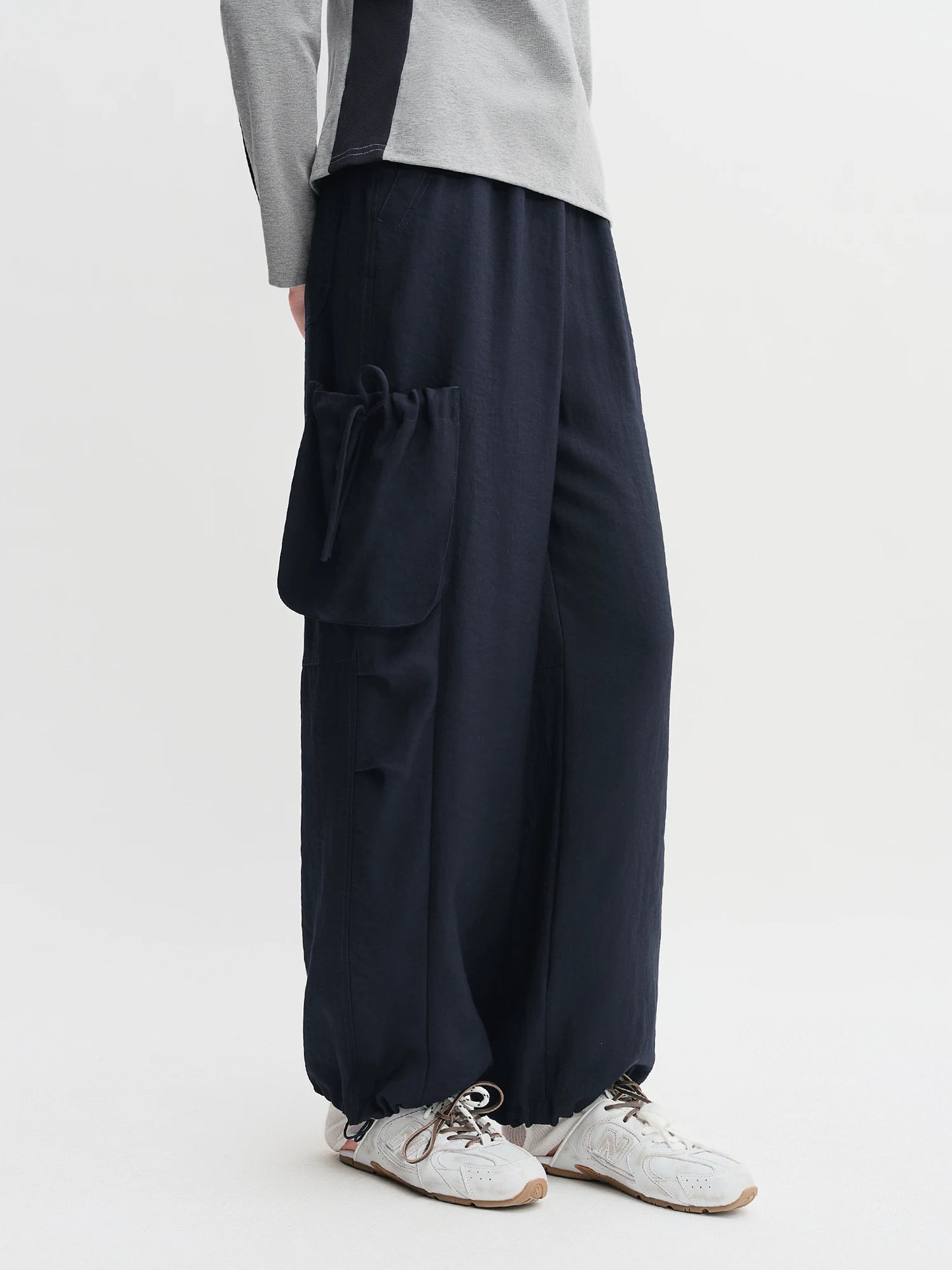 High-Rise Pants and Tee Set - Casual Two-Piece Outfit