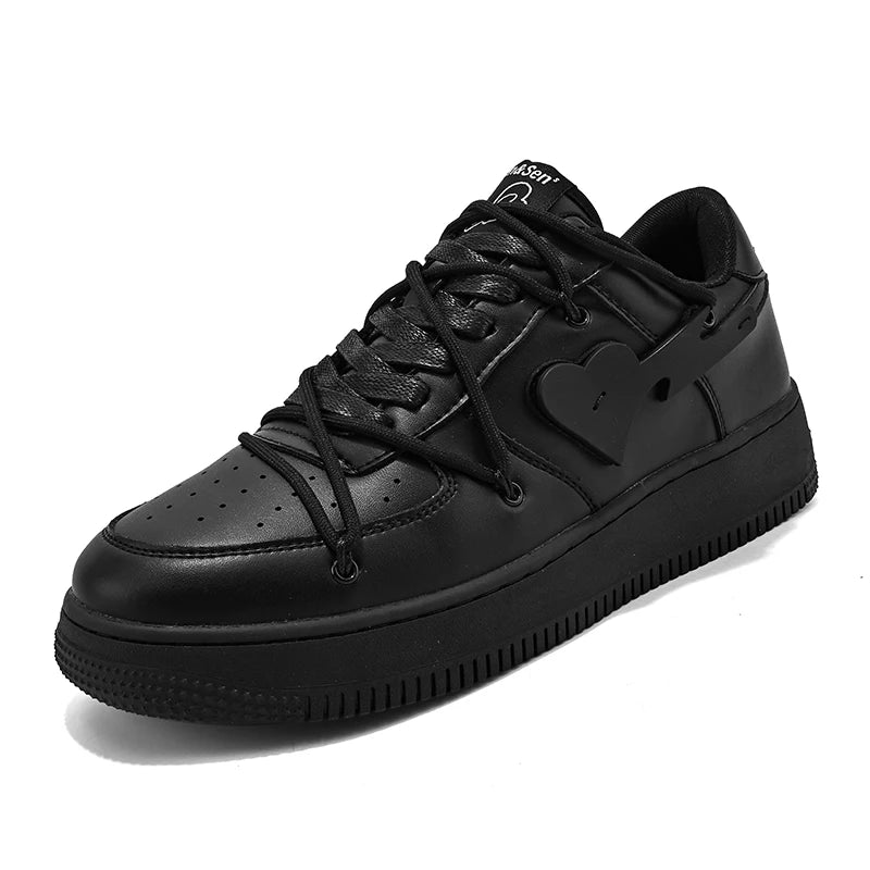 Men's Casual Creative Heart Tennis Sport Running Skateboard  Sneakers Walking Jogging Trainers