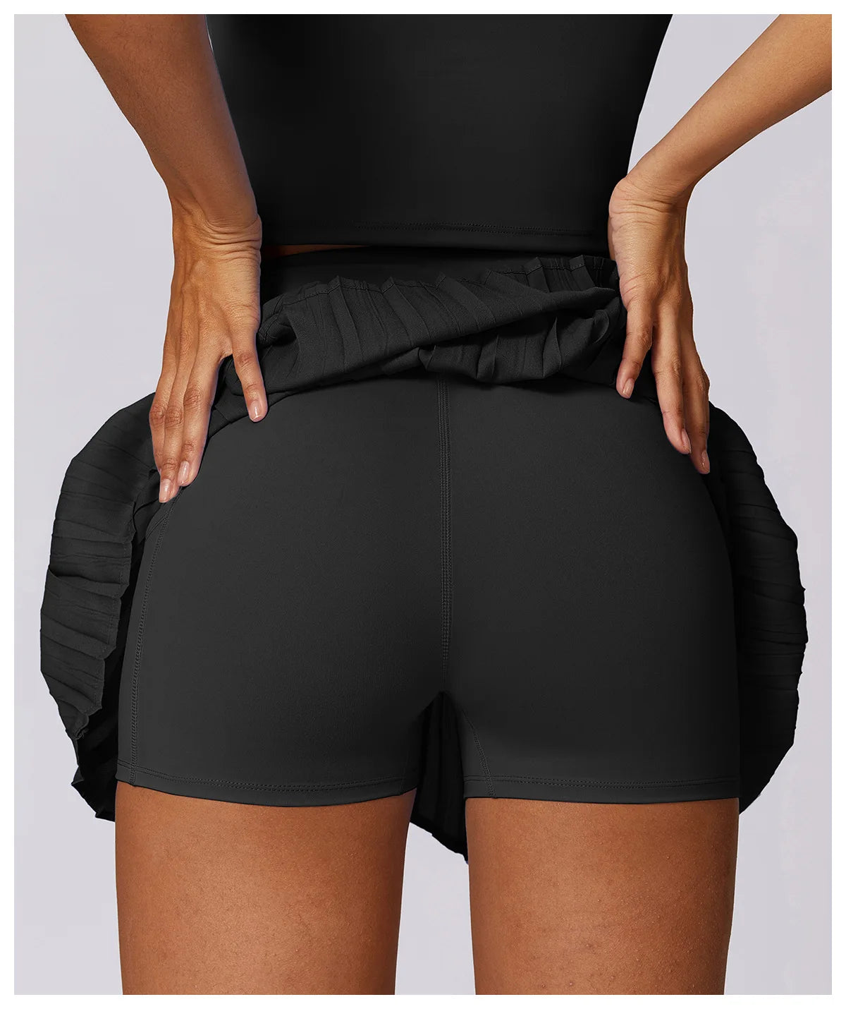 Women Gym Workout Tennis Sports Fitness Quick Drying Pocket High Waist Short Skirt