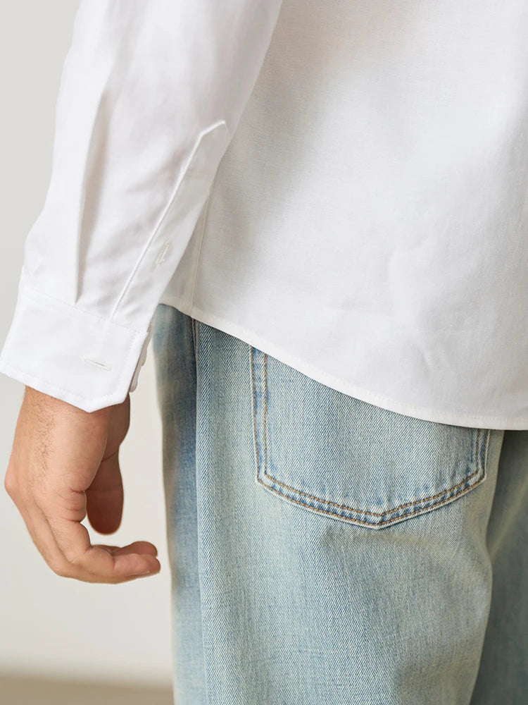 Linen Cotton Blend Shirt - Breathable Casual Shirt for Men