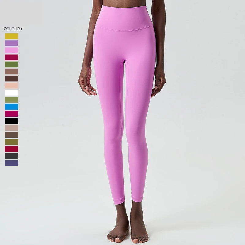 Women's Buttery Soft Yoga Pants High Waist Sports Leggings Soft Fabric Workout Tights Running Sportswear Leggings
