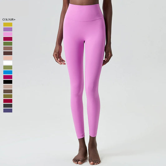 Women's Buttery Soft Yoga Pants High Waist Sports Leggings Soft Fabric Workout Tights Running Sportswear Leggings