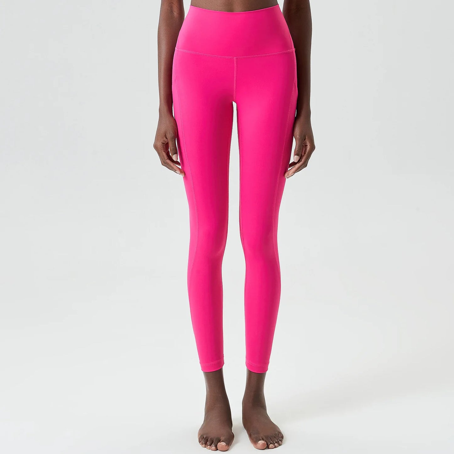 Women's High Waist Sports Leggings Buttery Soft Pocket Yoga Pants Slim Fit Stretchy Workout Running Tights Sportswear
