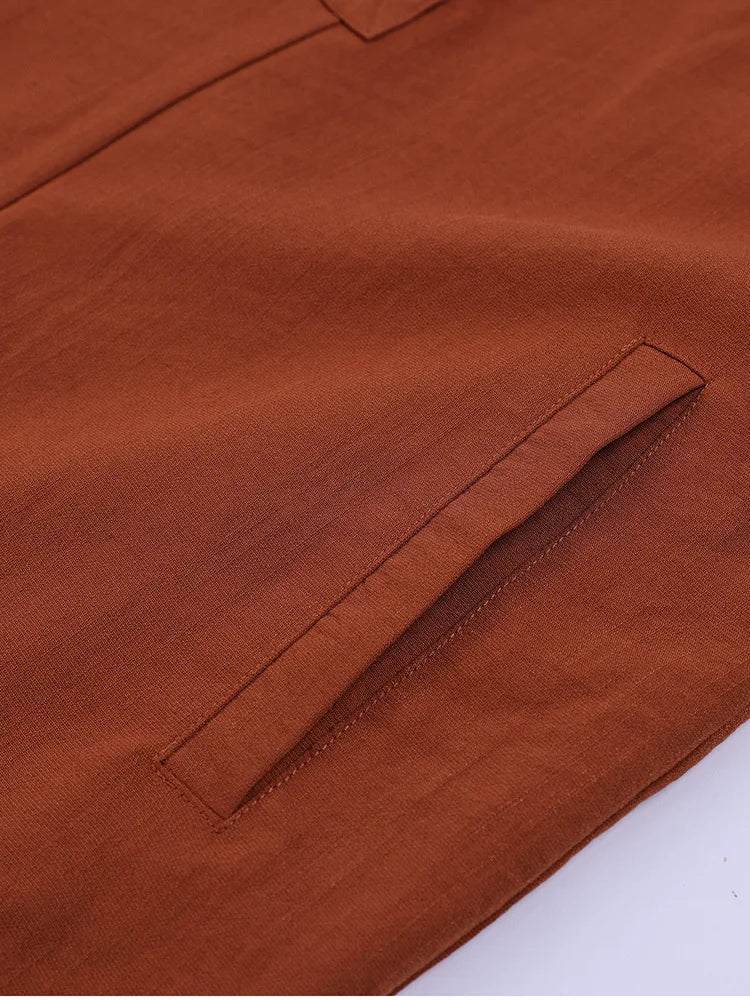 Women's Sleeveless Suspender Jumpsuit - Slim Fit Casual Pocket Jumpsuit