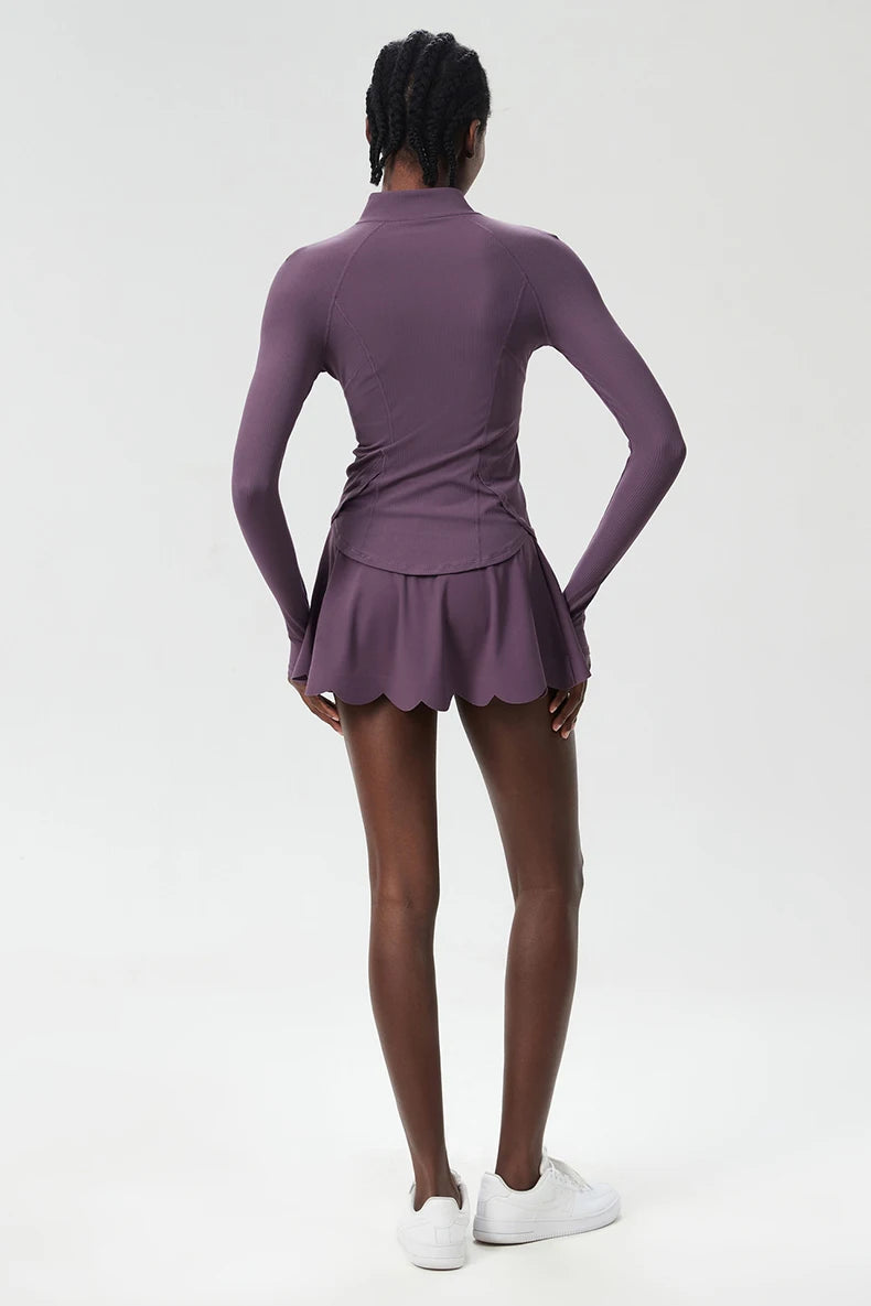 Women's 3-Piece Fitness Set with Tennis Skirt