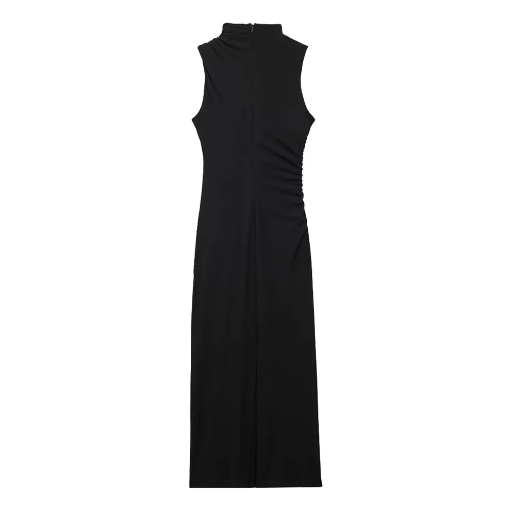 Pleated Maxi Dress
