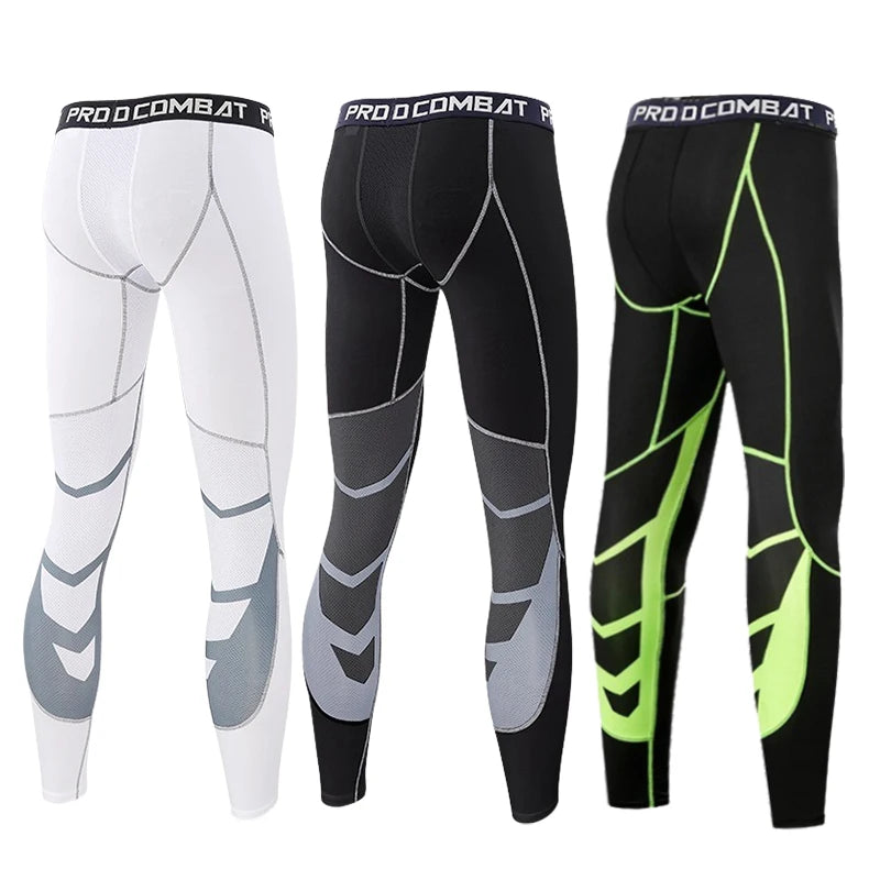 Men's Compression Sweatpants Tights Sport Pants for Gym Fitness Running Joggings Workout Trousers Dry Fit Leggings