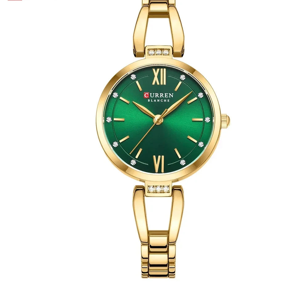 Elegant Stainless Steel Quartz Watch - Waterproof Fashion Timepiece