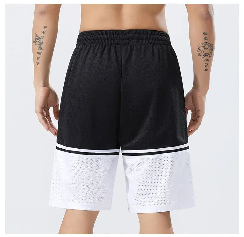 Men's Gym Casual Quick Dry Basketball Football Sweatpants Running Sports Pants Breathable Fitness Jogging Shorts