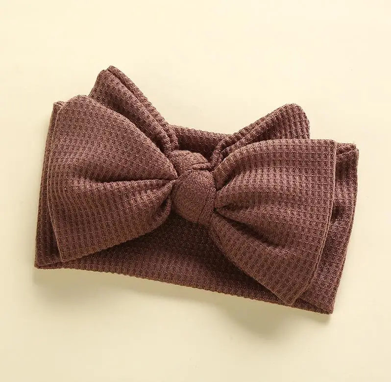 Infant Baby Girl Bow Headband Cute Stretch Bowknot Sweat Hair Bands Clothing Accessories