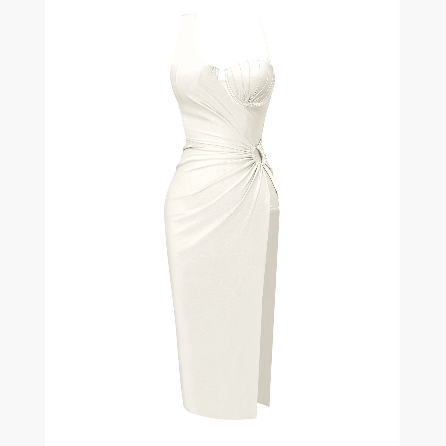 Women's 3PCS  Swimwear with Dress Elegant Cover Up Slim Long Party Dress