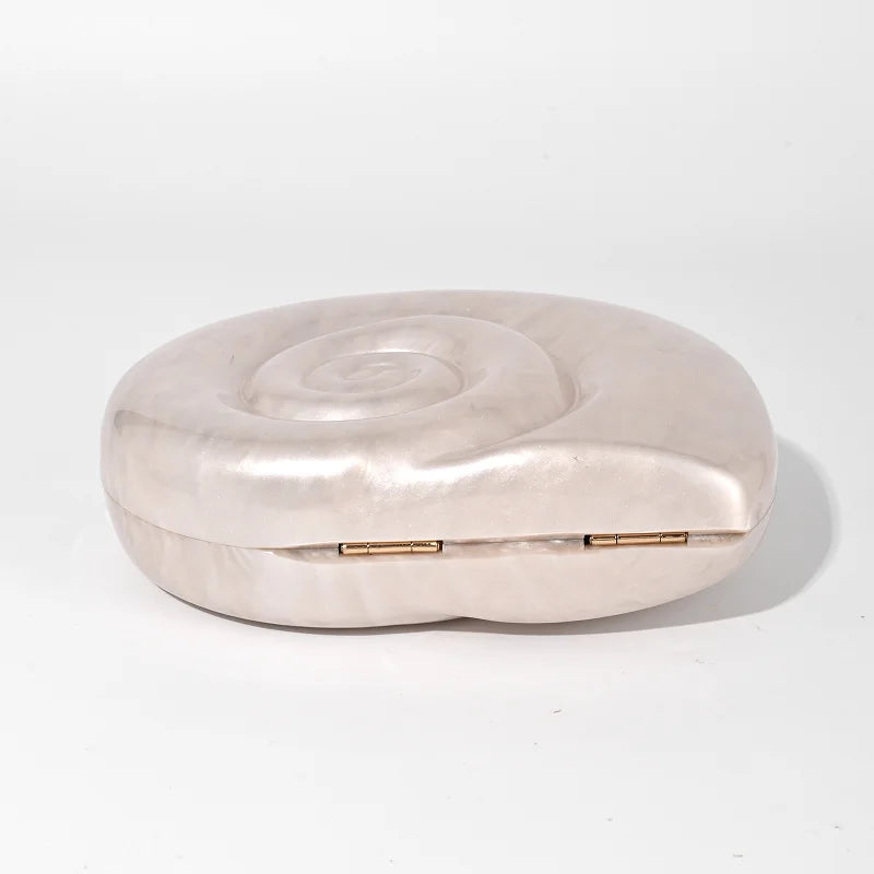 Women's Acrylic Conch Shell Crossbody Bag – Novelty Evening & Beach Shoulder Bag