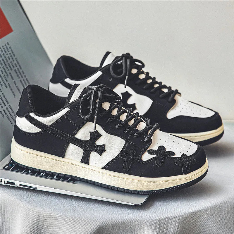 Men's Cross-Design Sneakers - Running & Basketball Trainers