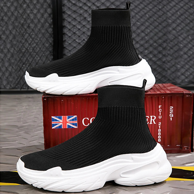 Men's Casual Sports Mesh Running Slip On Breathable Designer Tennis Shoes Walking Sneakers