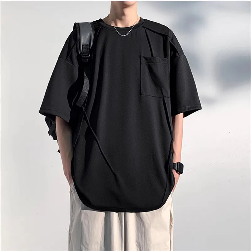 Men's Summer Half Sleeve Round-Neck Loose Casual T Shirt