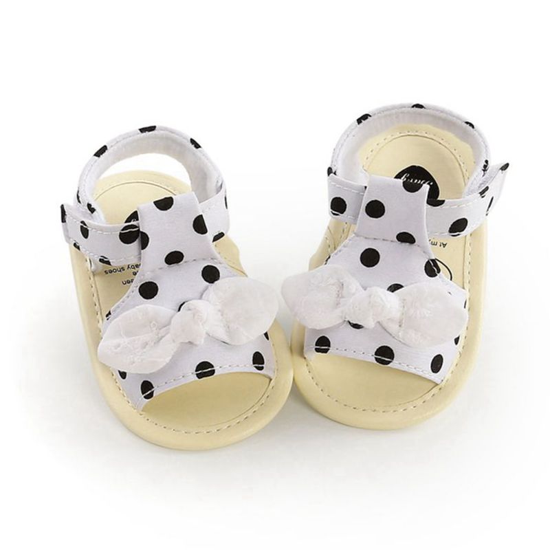 0-18M Girl's Baby Toddler  PU Non-slip Bowknot Sandals