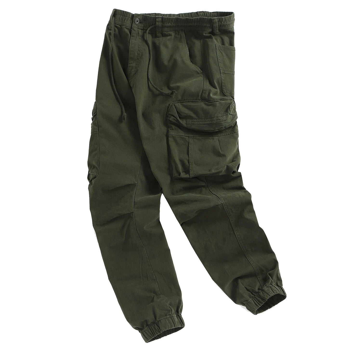 Men's Safari Style Casual Pants - Multi-Pocket Full Length Trousers